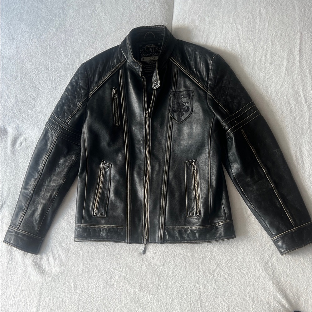 Affliction Black Premium Limited Edition Jacket size L
